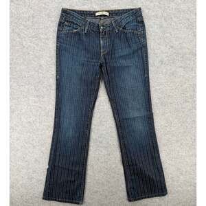 Y2K Vintage Agave Nectar La Sirena Striped Slim Bootcut Jeans, Women's Size 29